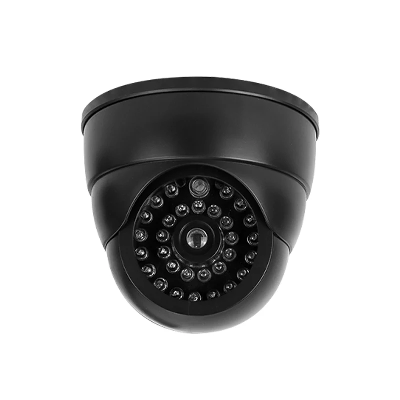 Realistic Dummy Security Camera with Flashing Red LED for Home and Office Theft Deterrence