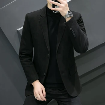 남성용 영국 고품질 블레이저, 간단한 비즈니스 작업 패션 트렌드 파티, 최고의 신사 슬림 정장 재킷