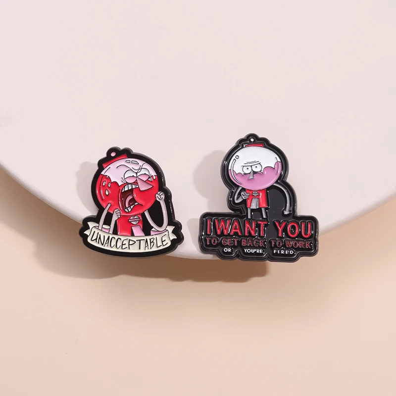 Comedy Animation TV-Serie Emaille Pin Custom I WANT YOU To Get Back Cartoon Charakter Rolle Brosche Revers Abzeichen Schmuck Kinder Geschenk – Detail 5
