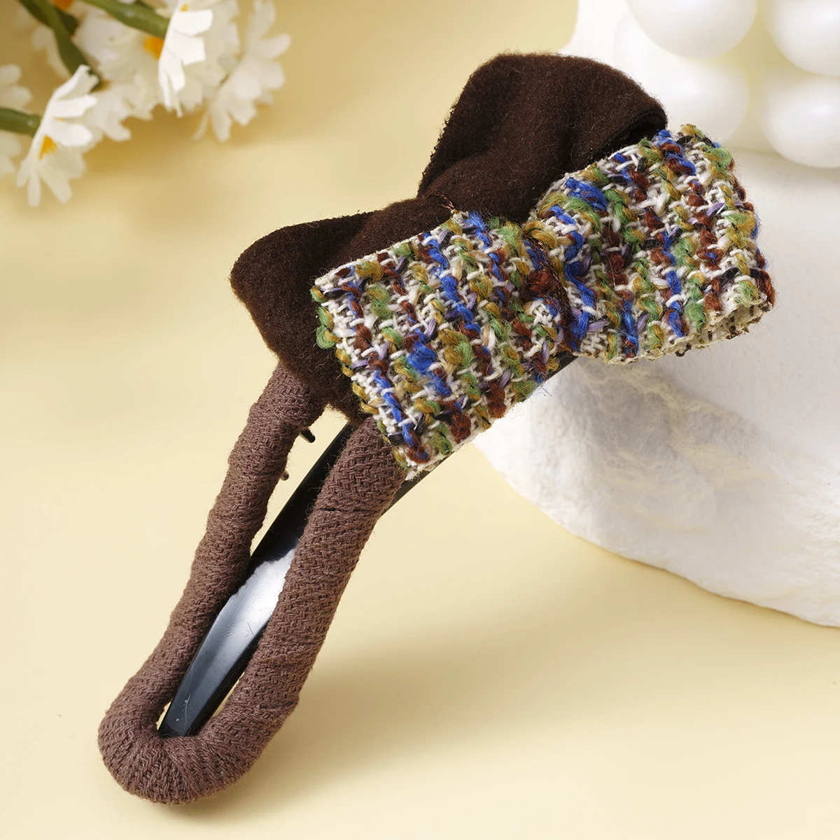 Schleife Haarklammer Haarspangen Damen Chic Entenschnabel Clip Krabbe Haarnadel Hinterkopf Haarspangen Haarschmuck Pferdeschwanz Kopfbedeckung für Mädchen – Detail 7