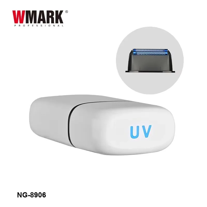 WMARK Professional Beard Trimmer Electric Shaving Machine Portable Razor Ultraviolet Disinfection Shaver For Men NG-8906_voghion.com