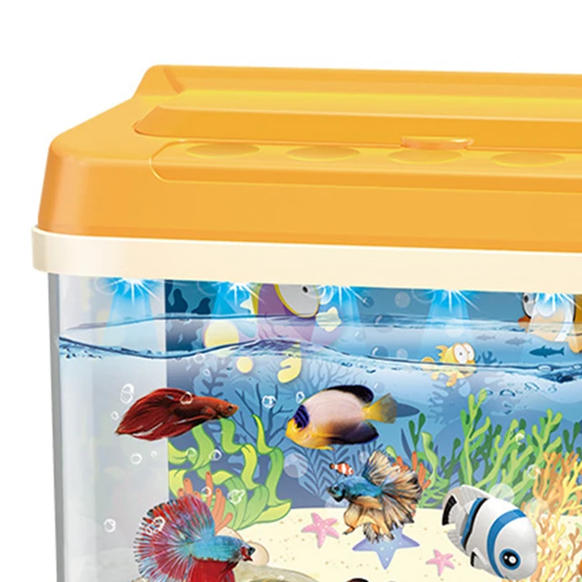 Children's Fishing Toy Fish Tank Water Circulation Aquarium Magnetic Fish Rod Hand-eye Coordination Fine Motor Skill Training 5