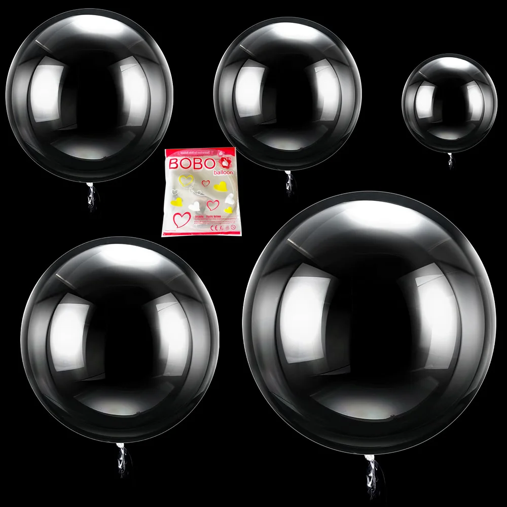 10 Pcs Bubble Clear Balloons Ripieno 10/18/20/24 Pollici Bobo Balloons Air Large Palloncini Trasparenti Compleanno Wedding Party Decor