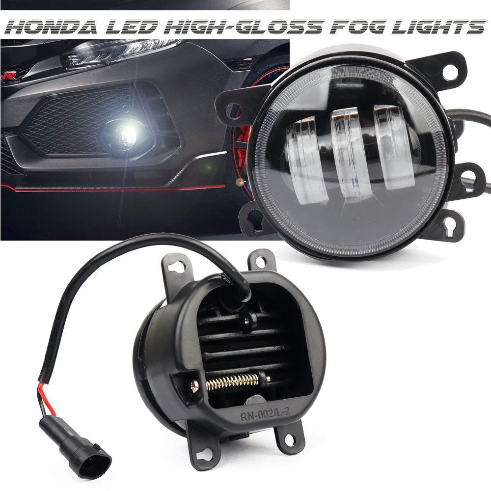 2 Pcs Led Fendinebbia Lucidi H11 12V Per Honda Civic Type R (Fk) 2017 2018 2019