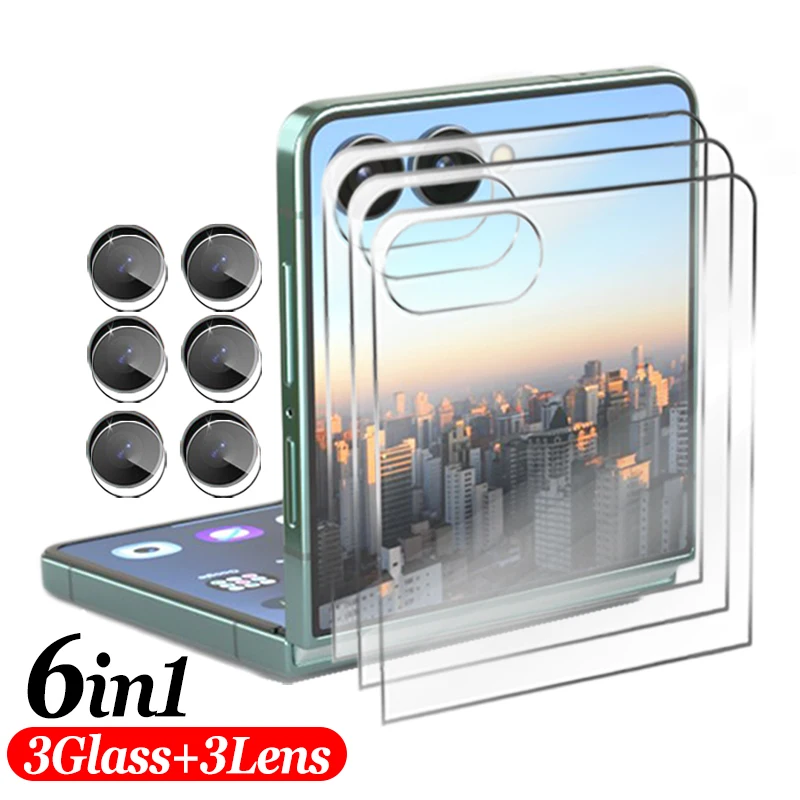 8-in-1 Tempered Glass HD Protective Film Set with Lens Cover and Screen Protectors