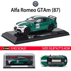 Bburago 1:43 Luxury Alloy Diecast Pull Back Car Collection Toy Gift (Alfa Romeo GTAm)