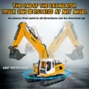 Double E E561 RC Excavator 1/16 Alloy 3 In 1 Hammer Bucket Gripper With Mini Basketball Engineering Vehicle Kids Toys Boys Gift 2
