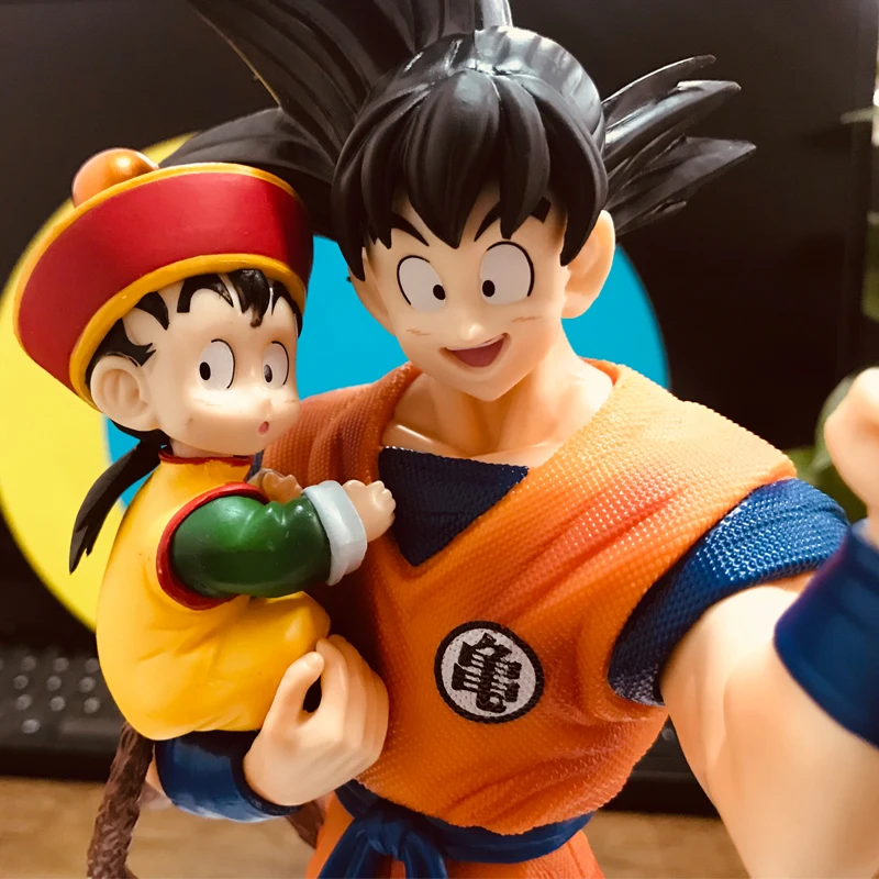 Dragon Ball Action Figures, Goku Gohan, Goku Filho, Gohan Filho, Pai  segurando seu filho, Figura Anime, Toy Estátua Modelo, 30cm - AliExpress
