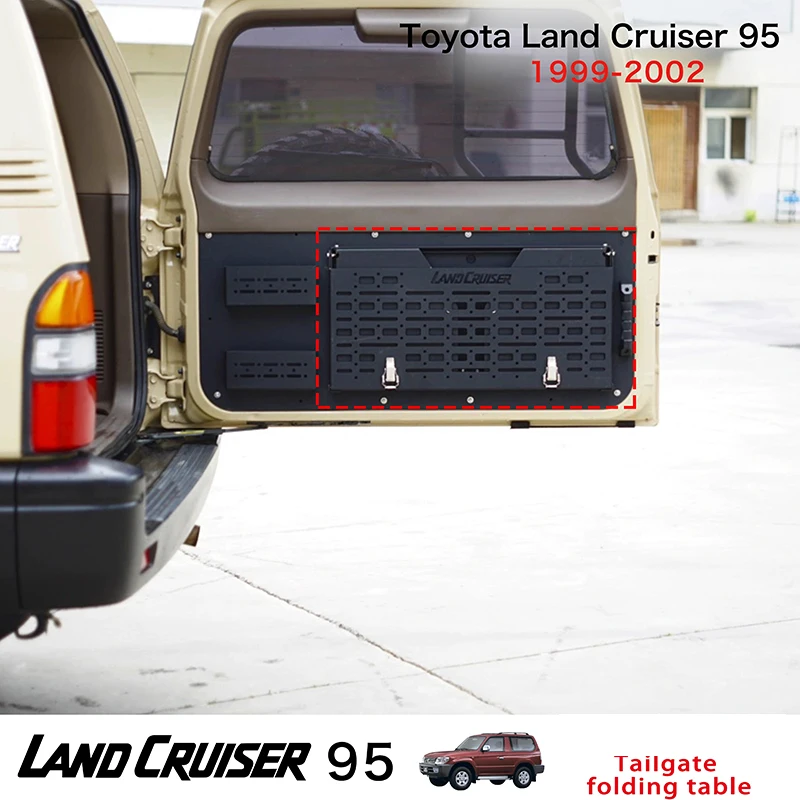 Cargo Box Storage Table For Toyota LC95 Land Cruiser Rear Door