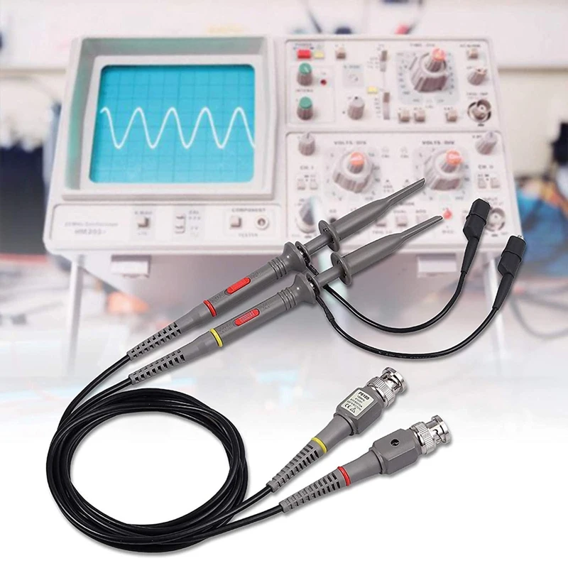 Chesoon Oscilloscope Probe with Accessories Kit 100 MHz Oscilloscope Clip Probes with BNC to Minigrabber Test Lead Kit for Most Oscilloscopes 