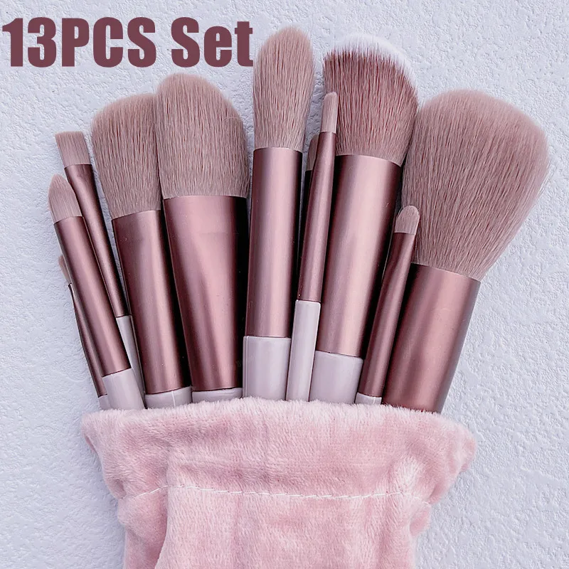 

13PCS Makeup Brushes Set Eye Shadow Foundation Women Cosmetic Brush Eyeshadow Blush Powder Blending Beauty Soft Makeup Tool