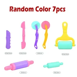3D Creative Plasticine Modeling Clay Playset - DIY Noodle Tool Kit & Educational Toy Accessories (7pcs Set)