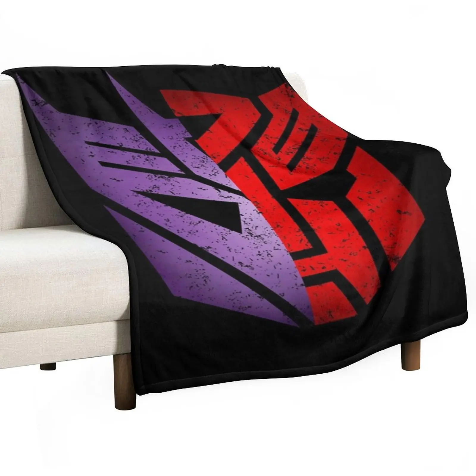 

New autobot decepticon retro vintage logo Throw Blanket Decorative Bed Blankets Quilt Blanket