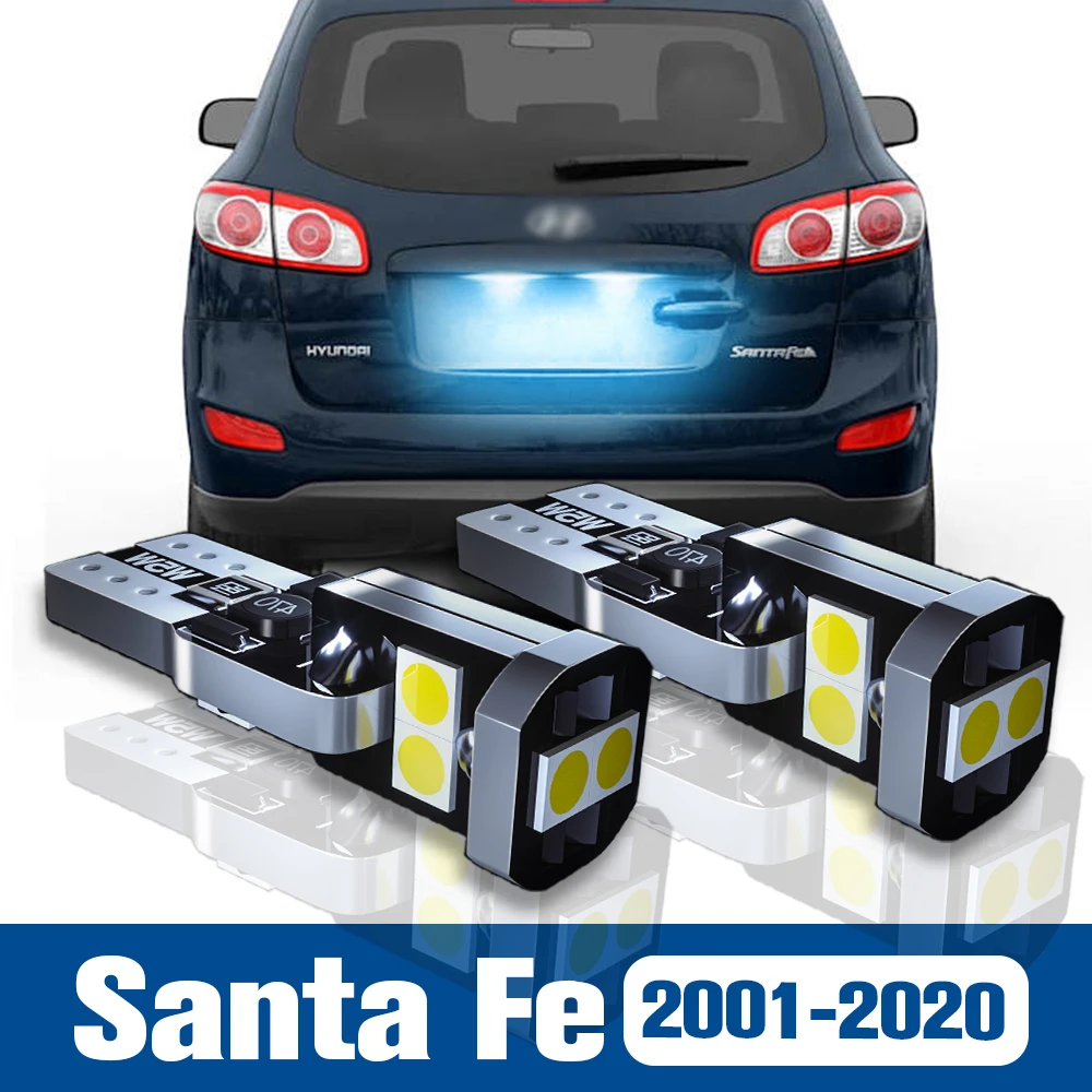 

2pcs LED License Plate Light Lamp Accessories Canbus For Hyundai Santa Fe 2001-2020 2010 2011 2012 2013 2014 2015 2016 2017 2018