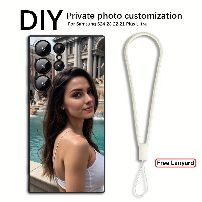 Customizable DIY Photo Lanyard Case Cover with Personalization Option