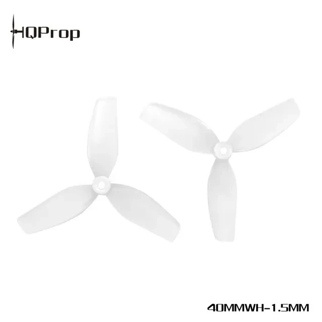 Huit paires d'hélices HQPROP 40mm 3 pales PC empilées, prêtes pour le montage