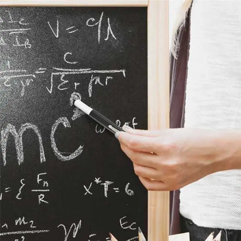 GW-교사용 분필 세트 분필 클립 먼지 없는 분필 폴더 분필 홀더 분필 연장기 알루미늄 합금 분필 클립