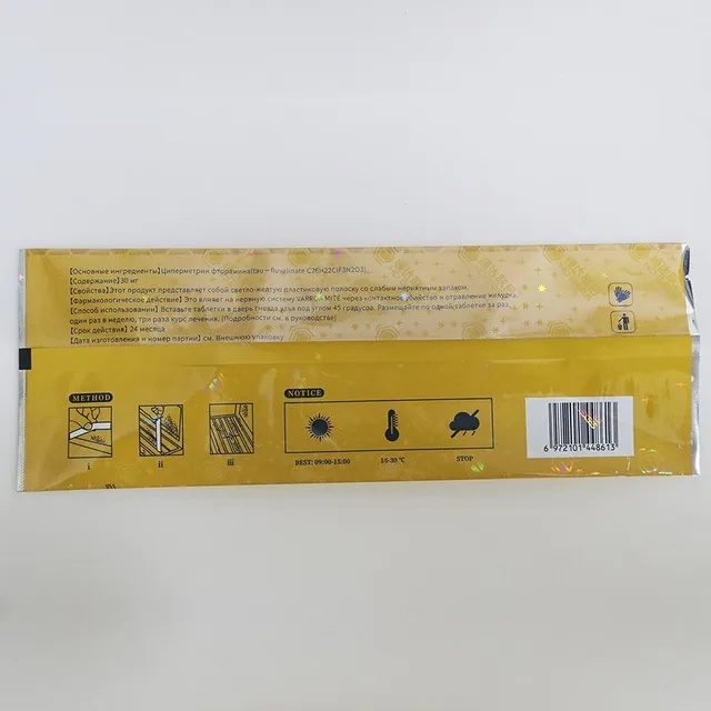 Méhészeti Flualvadinate Szalag Orosz Peszticid Varoa Control Bee Medicine Drogs A Méhész Szállítójának Méh Varroa Atka Gyilkos - Image 6