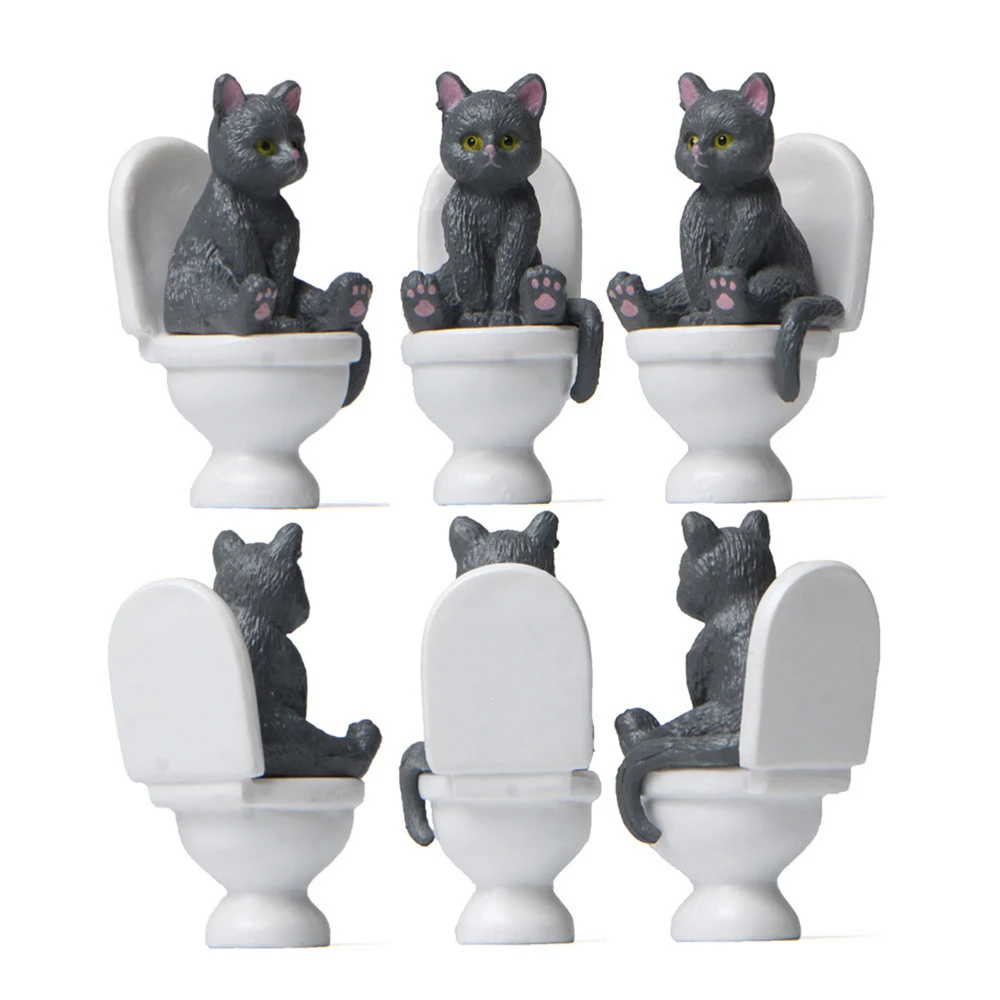 Kawaii Cat Figurines - Miniature Fairy Garden Ornaments