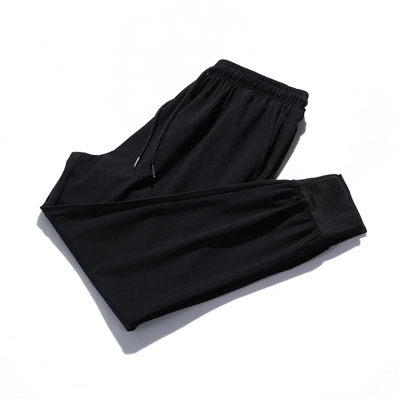 Summer Men Casual Pants Joggers Sweatpants Mens Solid Color Elastic Waist Trousers Fitness Sportswear Fashion Spring Sweatpants 4