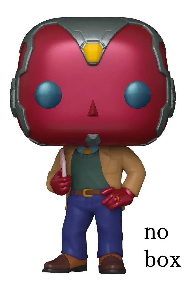 thumbnail image 1 of 2025 FUNKO POP NUEVA llegada Wanda Vision Serie 50s Vision #714 70s #718 Modelo de decoración Juguete para niños Regalo de cumpleaños, 1 of 5