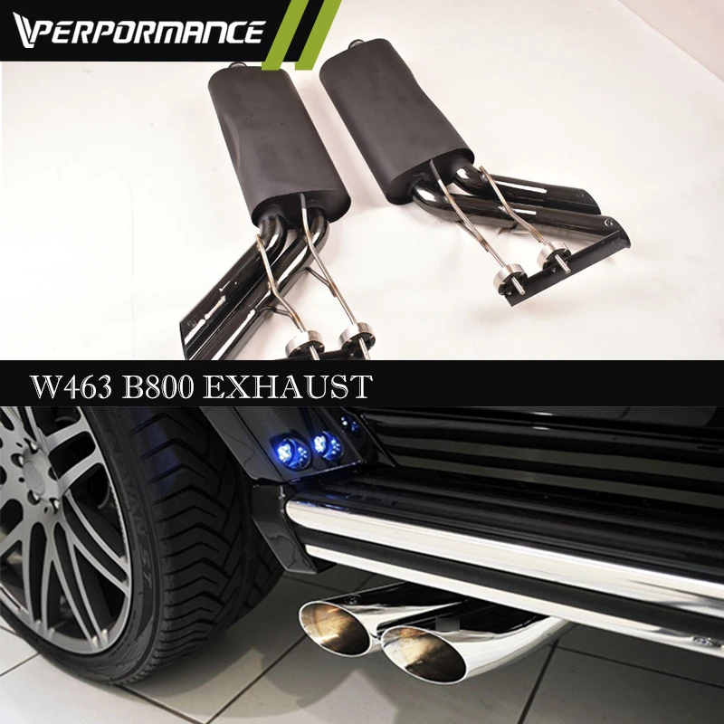 Punte Marmitta W463 G In Acciaio Inossidabile Classe G Con Logo B G63 G65 G500 G350 Sistema Di Scarico Stile B Tubi Di Scarico G63