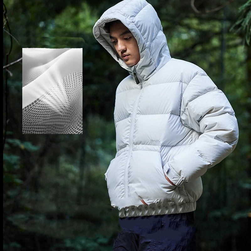 Naturehike フード付きダウンジャケット Naturehike-男性用フード付きダウンジャケット,暖かいコート,防風