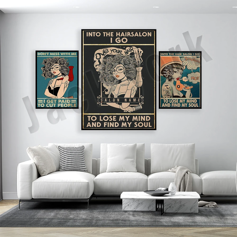 Funny Hair Stylist Gifts, Don't Mess With Me, I Get Paid Paintings, Hair  Hustle Posters, Hair Stylist, Hair Salon Decor Gifts| | - AliExpress
