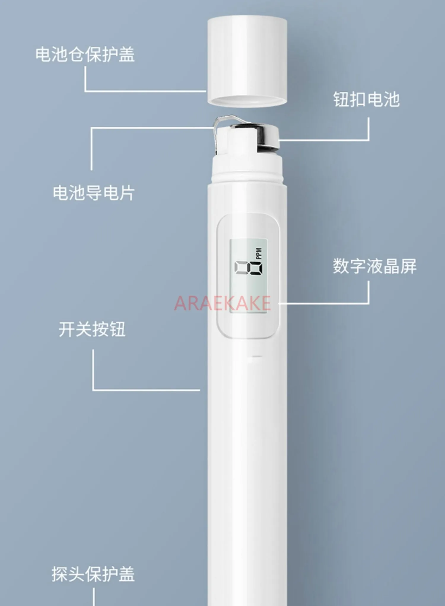 High precision TDS water quality testing pen, water purifier, quality testing pen, household pure in