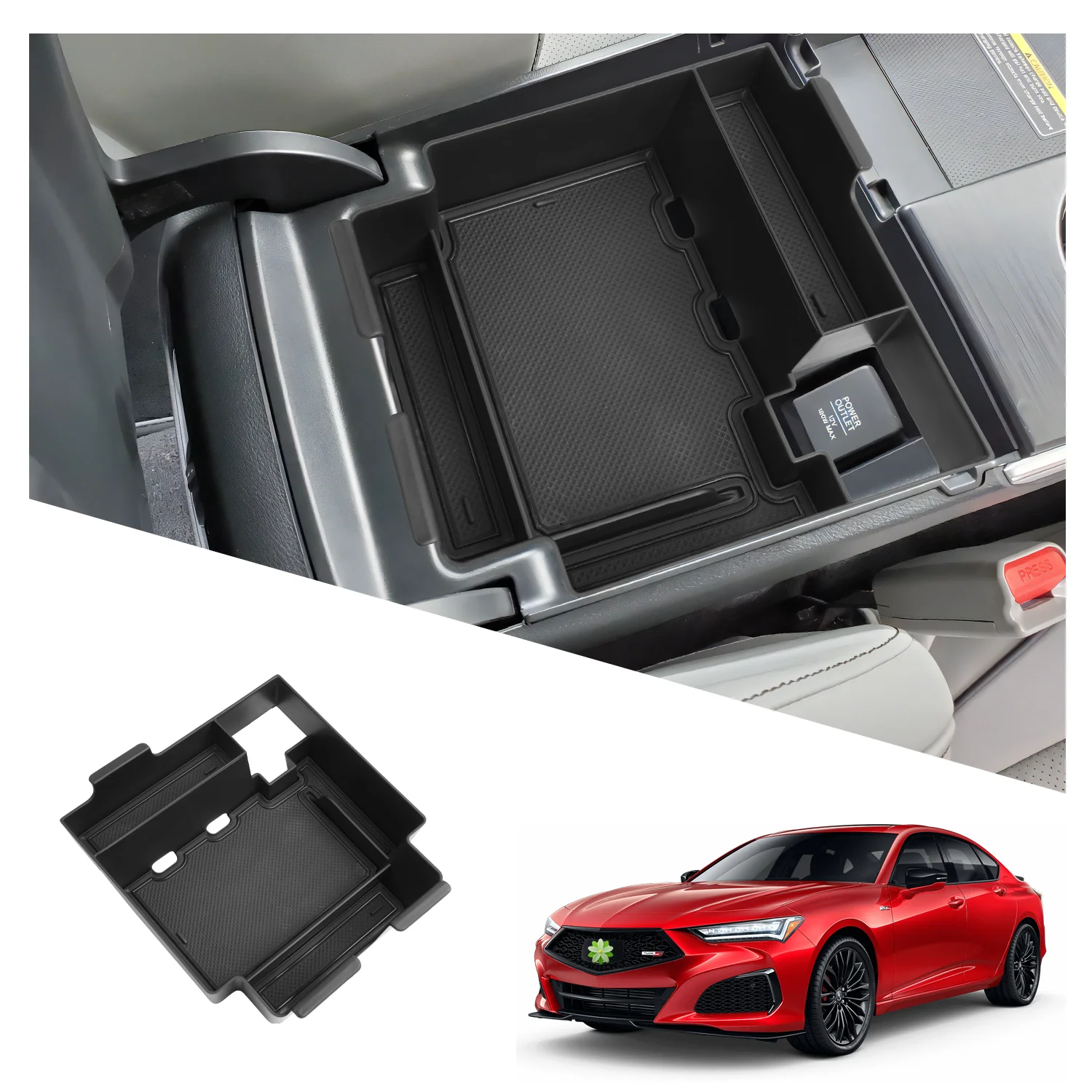

RUIYA для Acura TLX 2021 2022 2023 2024 автомобиль подлокотник ящик для хранения центральный контейнер управления Acura TLX аксессуары 2024