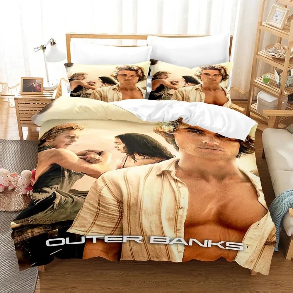 TV Outer Banks Bedding Set Boys Girls Twin Queen Size Duvet Cover Pillowcase Bed Kids Adult Fashion Home Textileextile 4