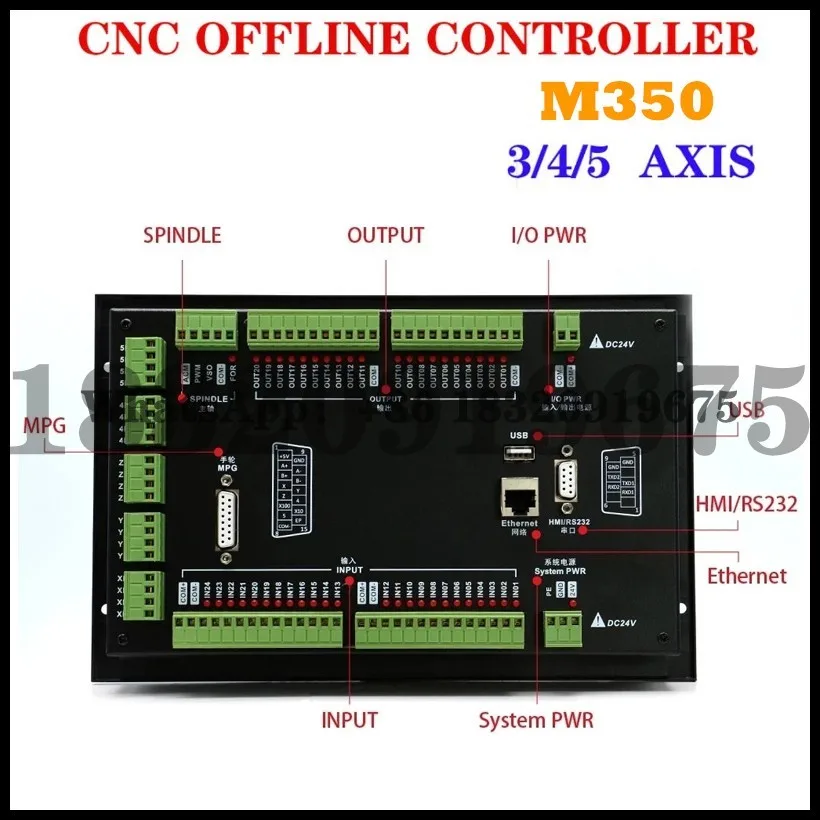Cyclmotion CNC ATC 컨트롤러, 조각 및 밀링 교체용, M350 DDCS EXPERT 3/4/5 축, 1MHz G 코드, mach3 ddcsv3.1