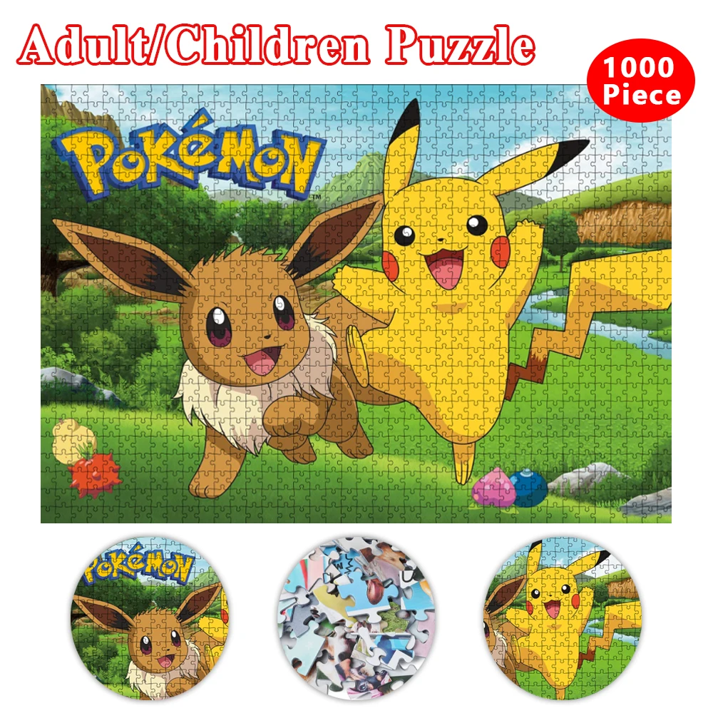 Pokemon Pikachu Puzzle 300/500/1000 pezzi Jigsaw Puzzle immagini Creative  giocattoli educativi divertente gioco di famiglia per bambini adulti