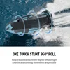 2024 New Cool Transparent Remote Control Boat 360-degree Flip Stunt Boat Children's Water High-speed Speedboat Toy Gift 4