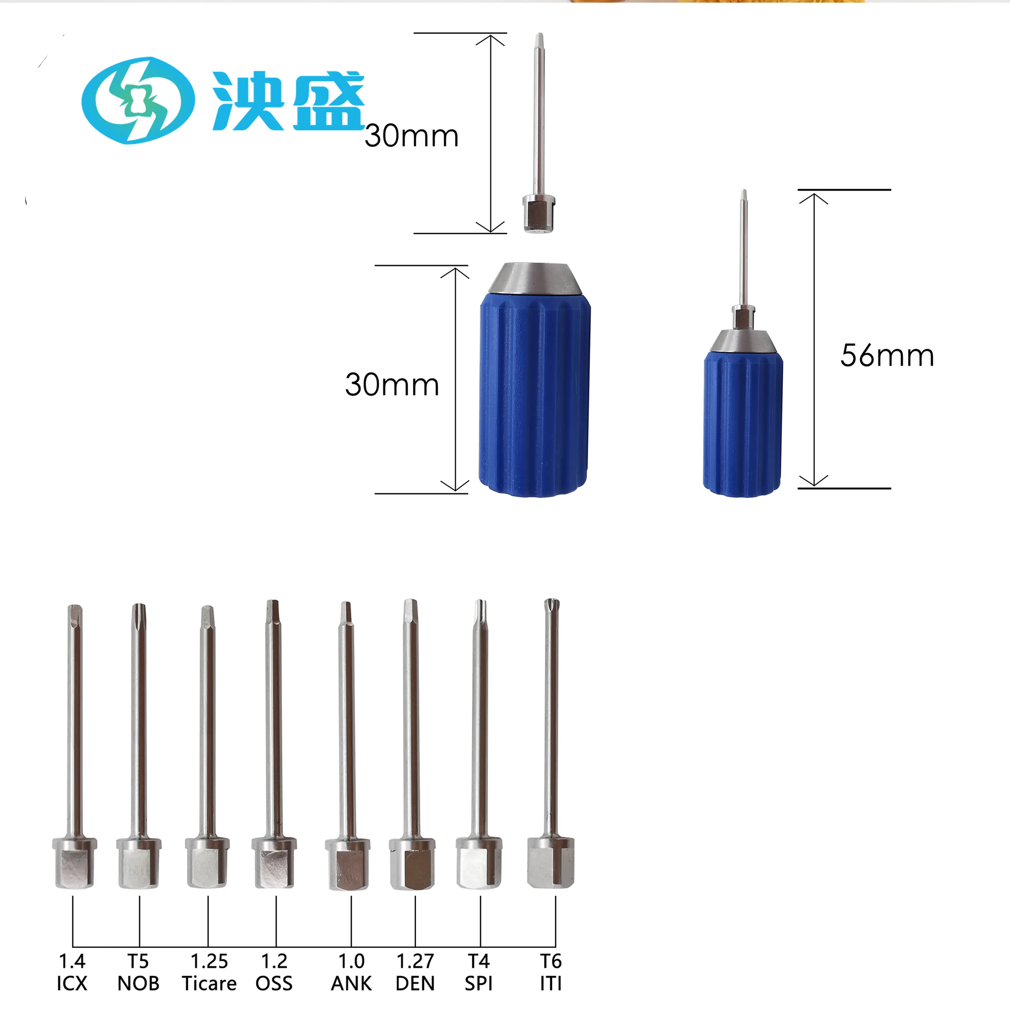 Dental Torque Lab Screwdriver Tungsten Carbide Technician Osstem Dentium Nobel Ankylos ABT Detachable Screw Driver