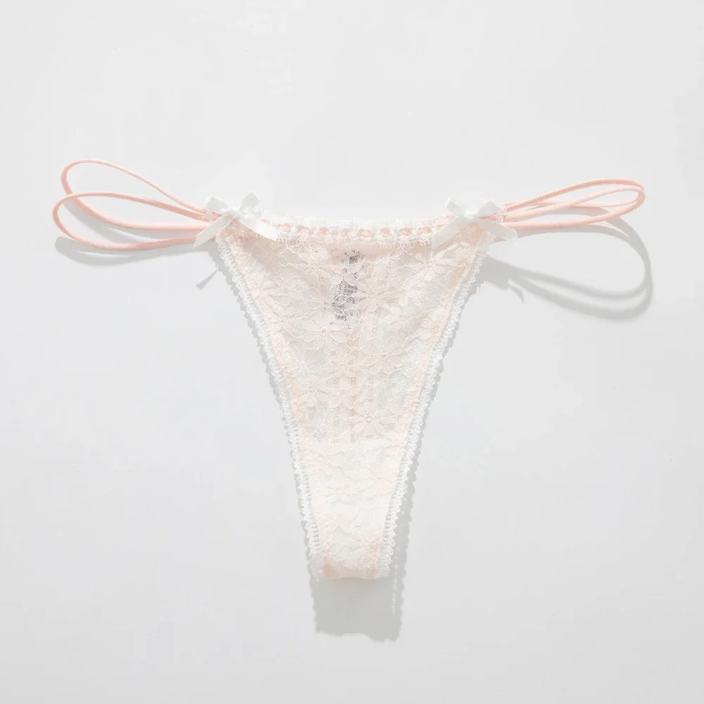 Lace Bow Panties Low Waist Panties Daily Wear Home Wear Solid Color All Seasons Breathable Casual Medium Elasticity 10 S92c27878e1aa4e35860d717cdb6cf6760