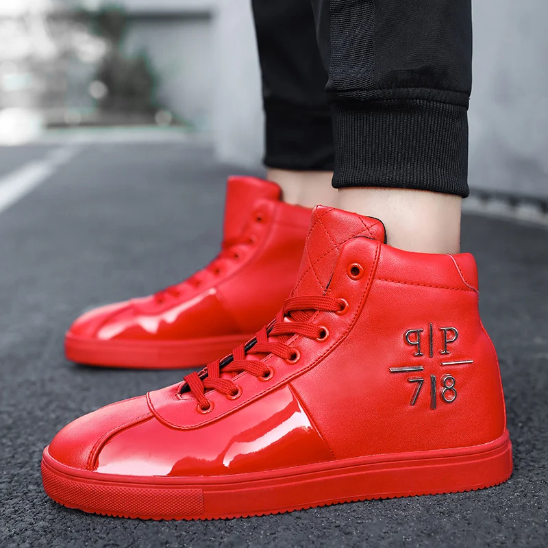 

2022 Red Brand Superstar Shoes Men Luxury Designer Black Men Sneakers Big Size 47 Street High top Men's Skateboard Shoes Flats