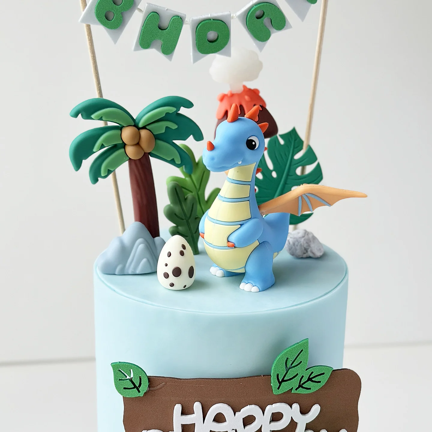 Dinosaur Cake Topper Jungle Birthday Decoration Set Kids Dinosaur Birthday Cake