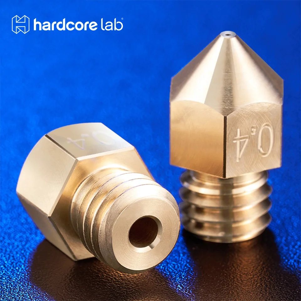 Hardcore Lab High Temperature 500℃ Non-Stick Sharp MK8 Plated Nozzle  Durable Compatible with  3D Printers Parts J-head Hotend