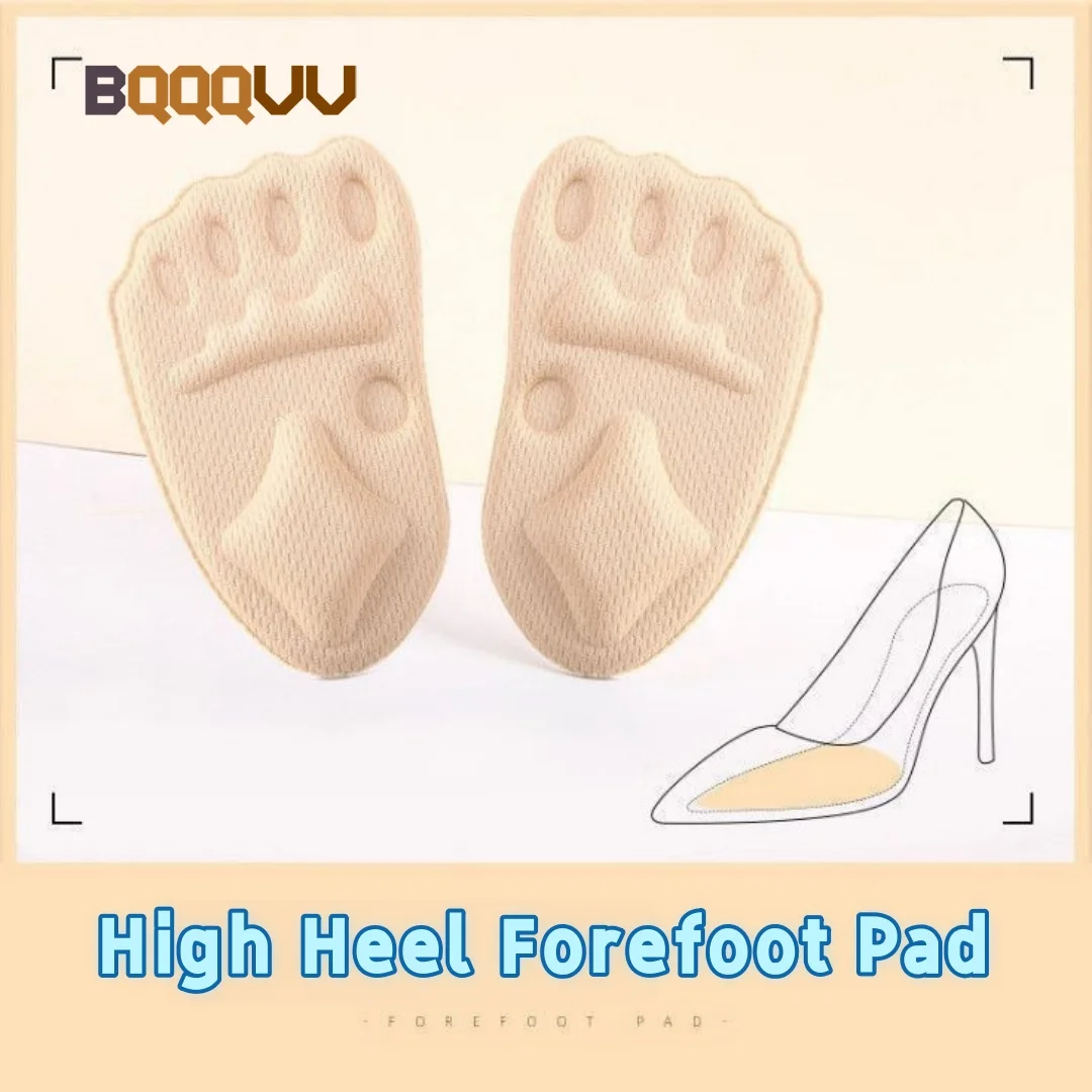 1Pair Women High Heel Forefoot Pad for Shoes Insert Half Insoles Plantar Fasciitis Pain Relief Foot Care Massaging Toe Pad