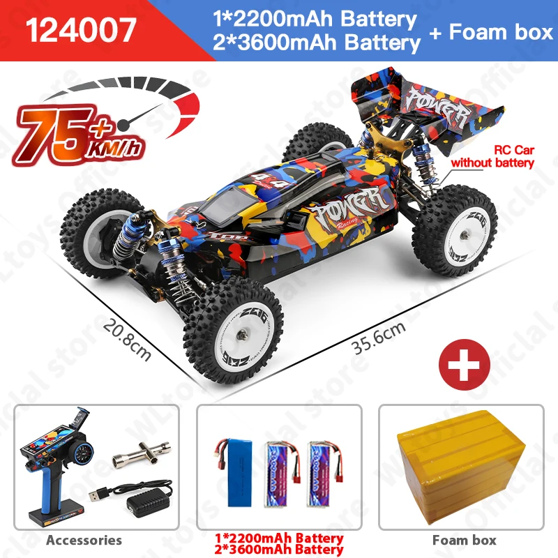 ホビーラジコン Wltoys 124007 75km/h 4wd RC CAR Amazon.co.jp: WLTOYS 124007 75KM/H 4WD RC Car Professional
