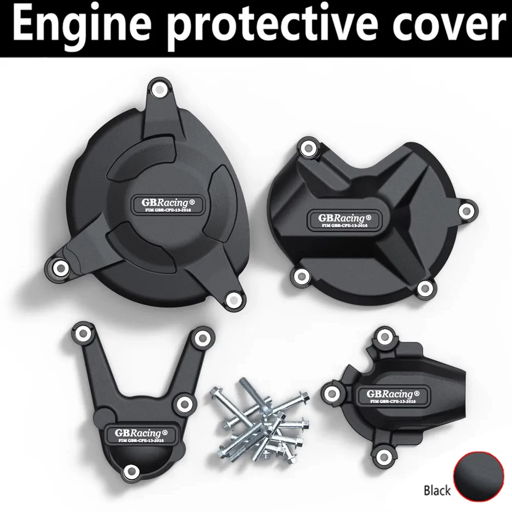 Motorcycle Engine Cover Engine Cover Protector Engine Guard FOR BMW S1000R 2009-& S1000RR 2009-& HP4 Engine Protective Cover carbon-look