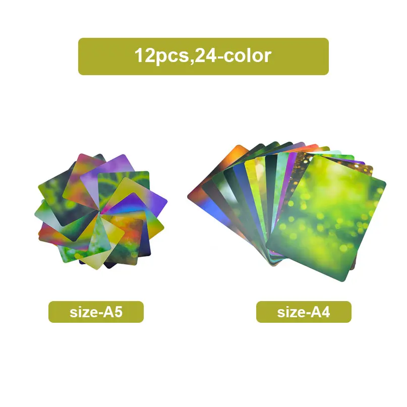 Double-side 24-Color Background Painting Card 15cm*21cm Macro Photography Background 12pcs photo backdrop photography auxiliary props
