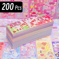Kawaii Sticker Set for Kids - Cute Aesthetic Diary & Scrapbooking Decoration Stickers (200 pcs)
