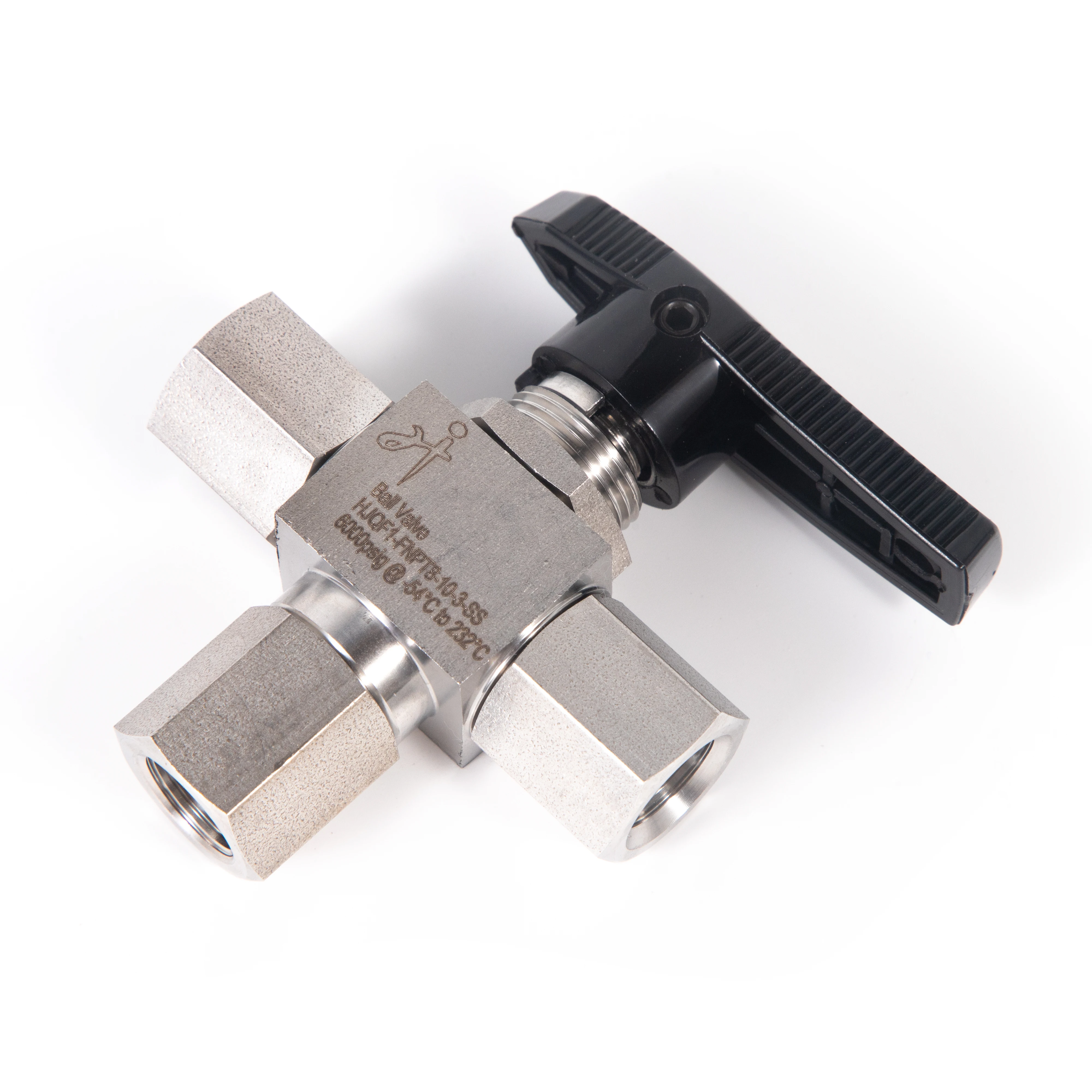 High Pressure Three Way Ball Valve Forged Cold Drawn Bar Stainless Steel Ball Valve