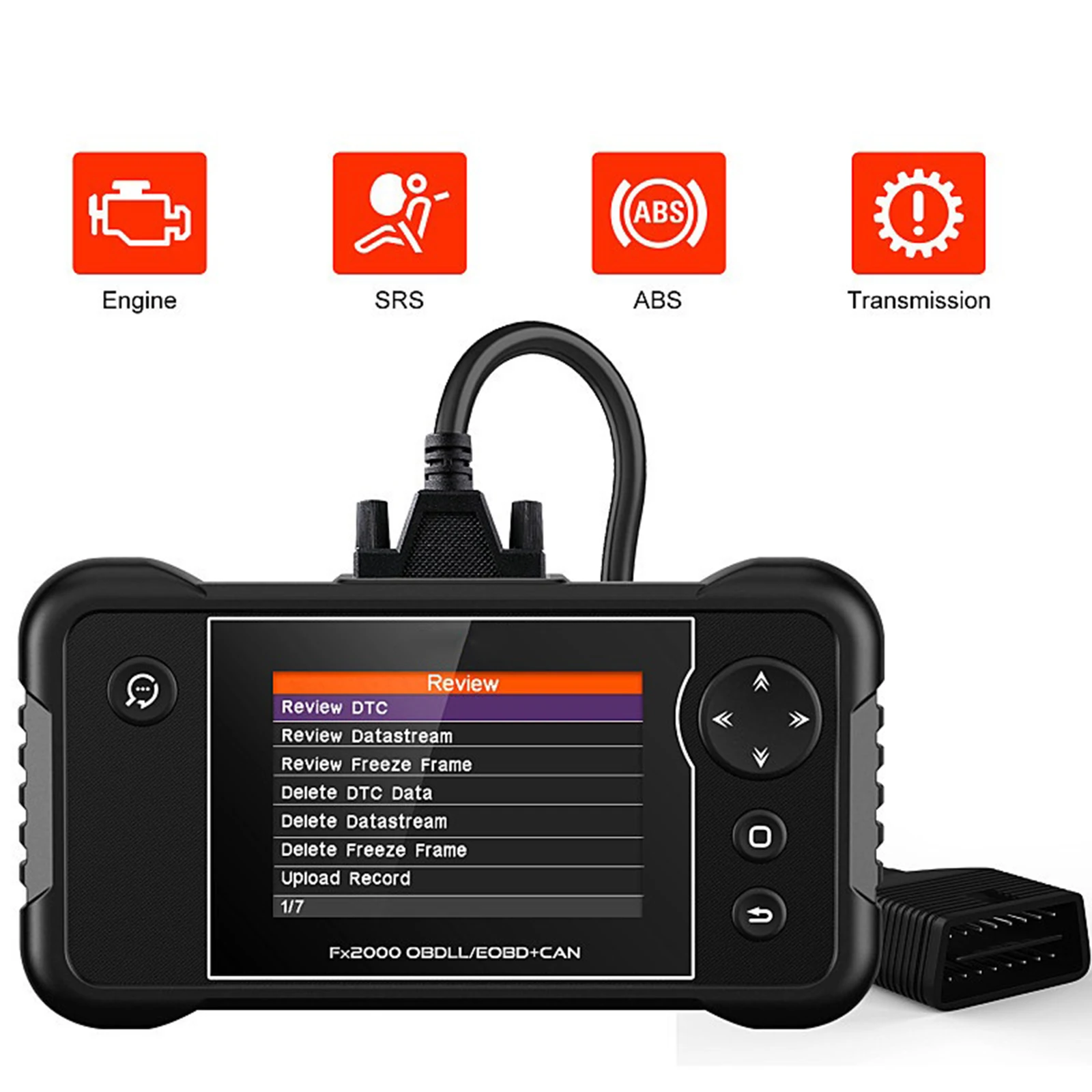 

Fx2000 Four Systems Odb2 Automotive Diagnostic Scanner Tool Engine/abs/srs Obdii Diagnostics Tools Multifunctional Code Reader