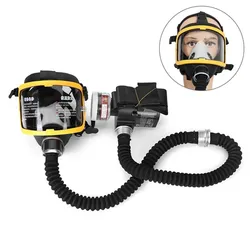 Protective Electric Constant Flow Supplied Air Fed Full Face Gas Mask Respirator System respirator Mask Workplace Safety Supplie