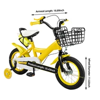 Vélo pour enfants de 12 pouces, vélo pour garçons et filles avec roues stabilisatrices, cadre robuste, frein de sécurité, siège confortable, cyclisme en plein air 6