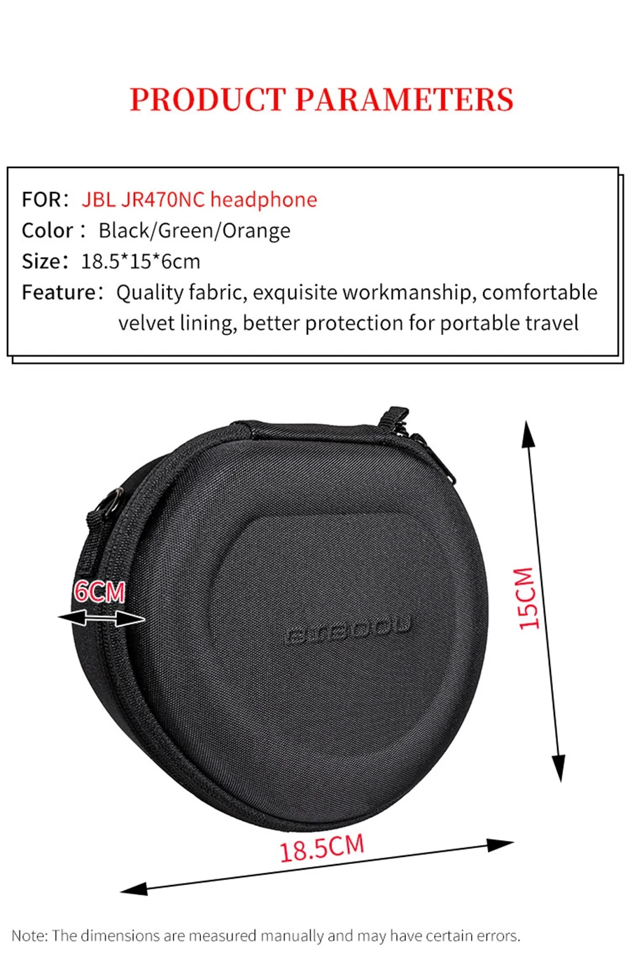 Hard EVA Storage Bag for JBL JR470NC JR460NC Portable Headphone Box Children's Headset Travel Carrying Case