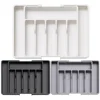 Upgradation Adjustable Flatware Tableware Organizer with Dividers Utensil Holder Plastic Storage Tray for Spoons Forks Knives 1